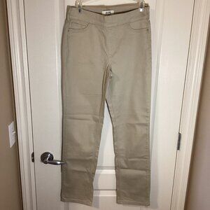 2016 by Parasuco Women's Stretchy Pants Size 10 Straight Leg Casual Pull-on